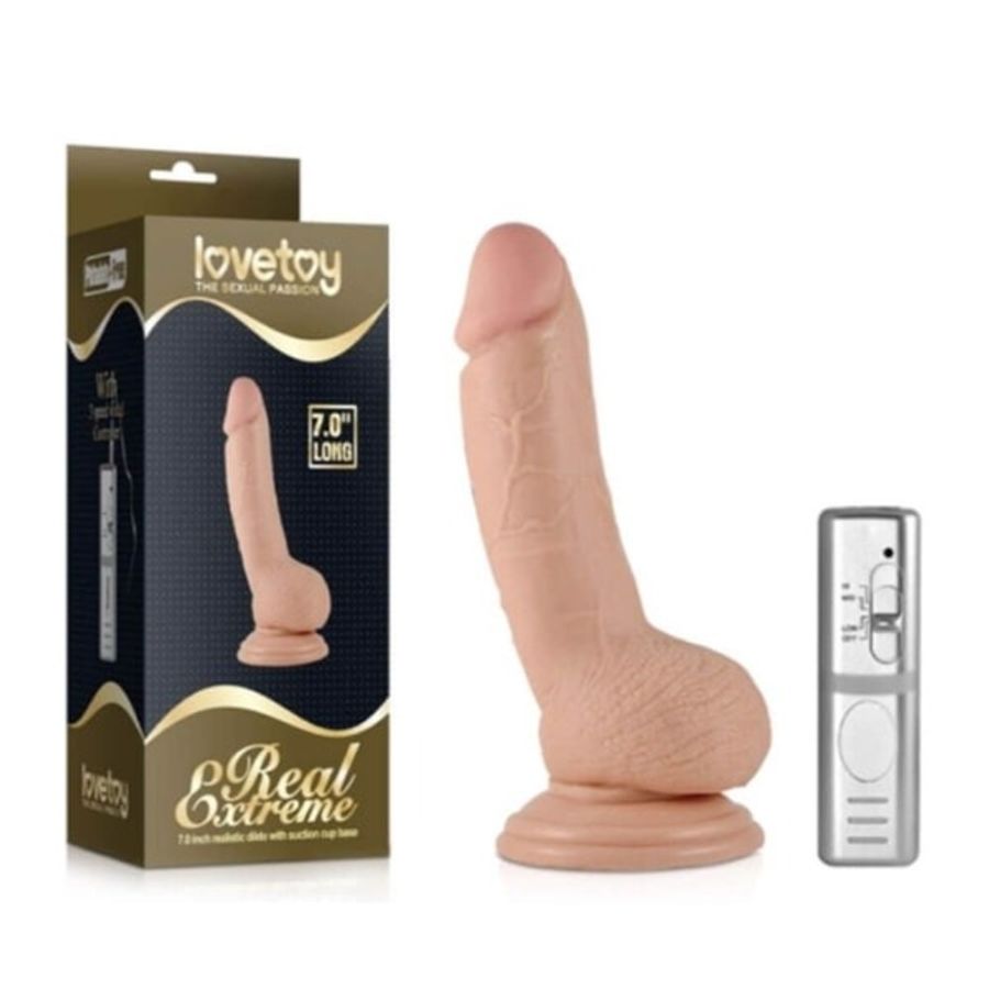 Dương vật giả Lovetoy Real Extreme 7 có rung cực mạnh mẽ
