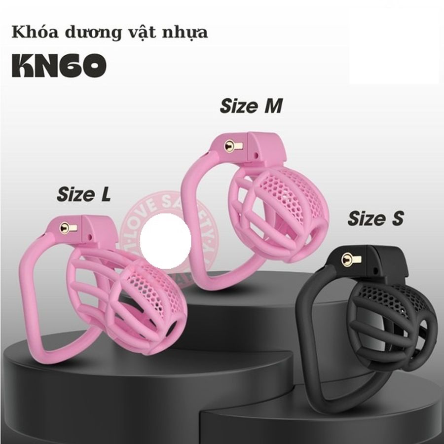 Khóa Dương Vật Nhựa BDSM Ổ Khóa Chìm KN60 Tăng Hưng Phấn Cho Các Cặp Đôi