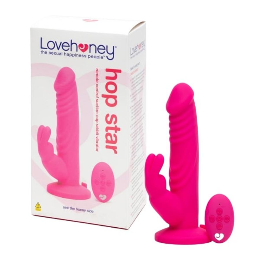 Dương vật giả Lovehoney Hop Star có rung kèm nhánh tai thỏ