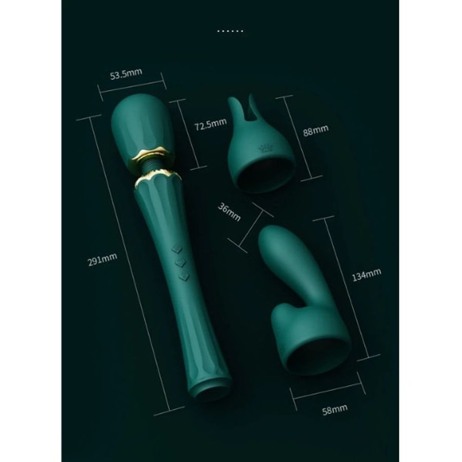 Chày rung tình yêu Zalo Kyro Best Wand cao cấp với 2 đầu phụ