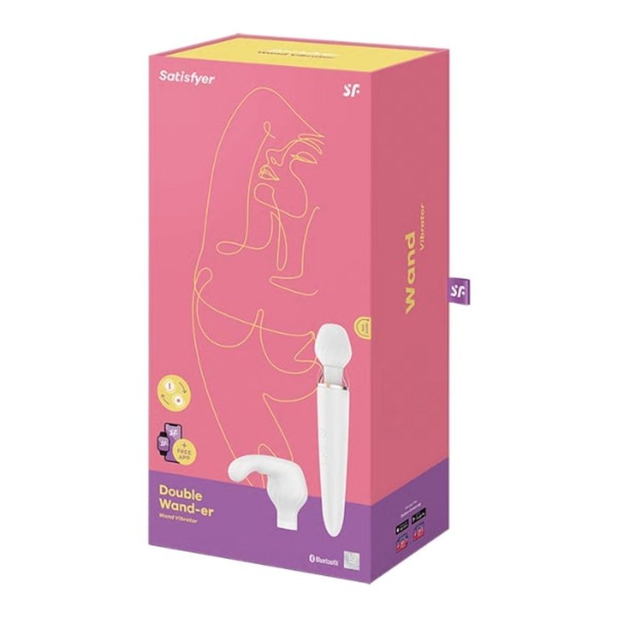 Chày rung tình yêu Satisfyer Double Wand-er siêu khoái cảm