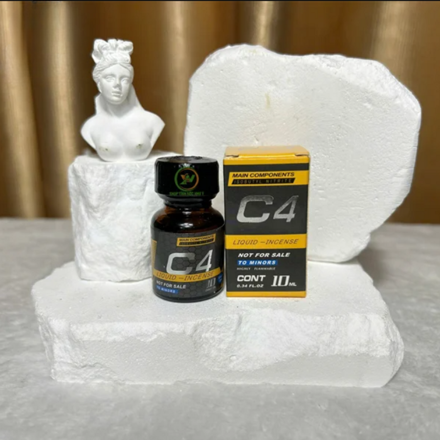 Chai Hít Popper C4 Vàng Tăng Kích Thích Khoái Cảm 10ml