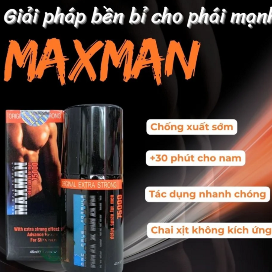 Xịt Maxman Chính Hãng – Xịt Đỉnh Cao Cảm Xúc