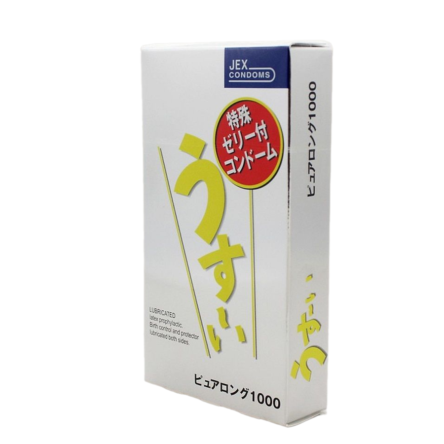 Bao cao su chống xuất sớm Jex Usui Pure Long 12s - Nhật Bản