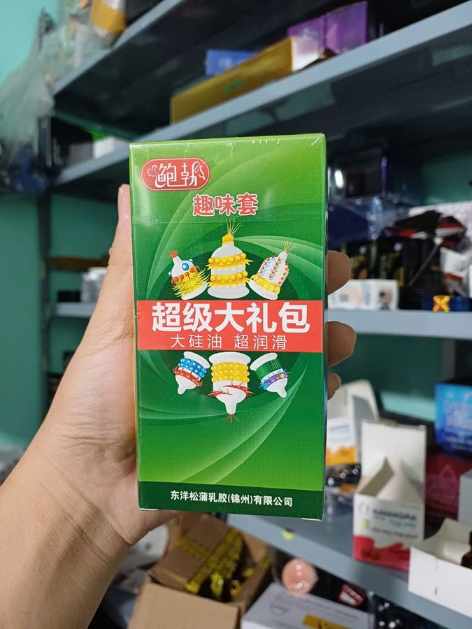 Bao Cao Su Có Gai Và Râu Cao Cấp English Runbo Hộp 6 Chiếc , CHE TEN SP