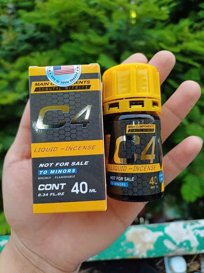 Popper C4 USA 40ml bao mạnh, che tên SP