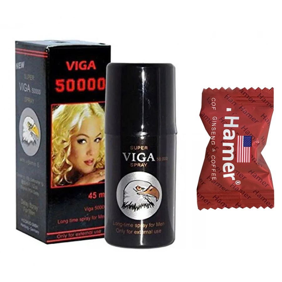 Chai xịt viga 50000 tặng 1 viên kẹo sâm hamer