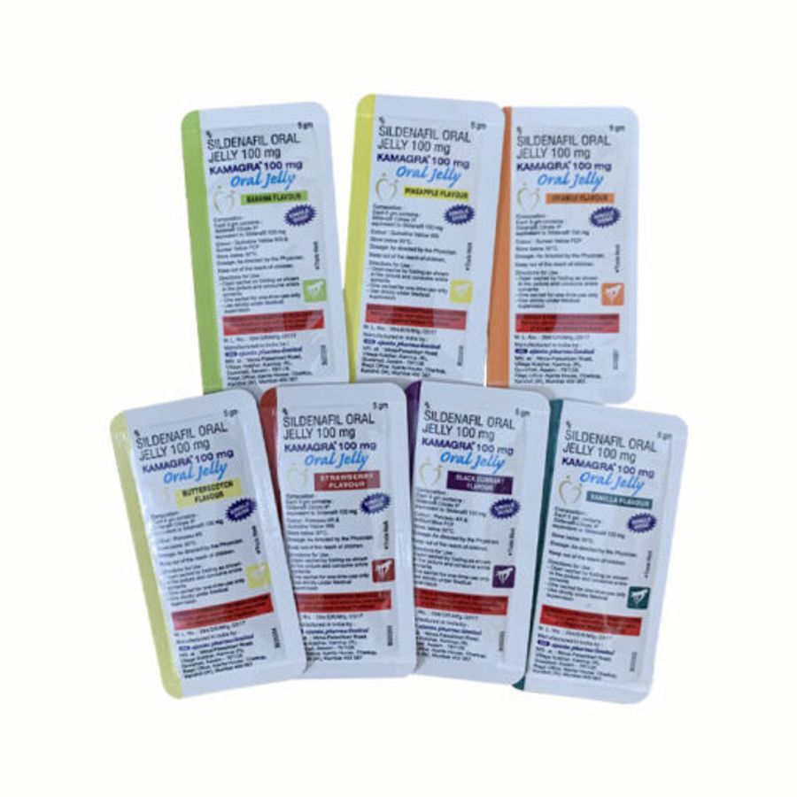 Thạch uống Trái Cây cho nam giới Kama Oral Jelly 100mg 5 gói