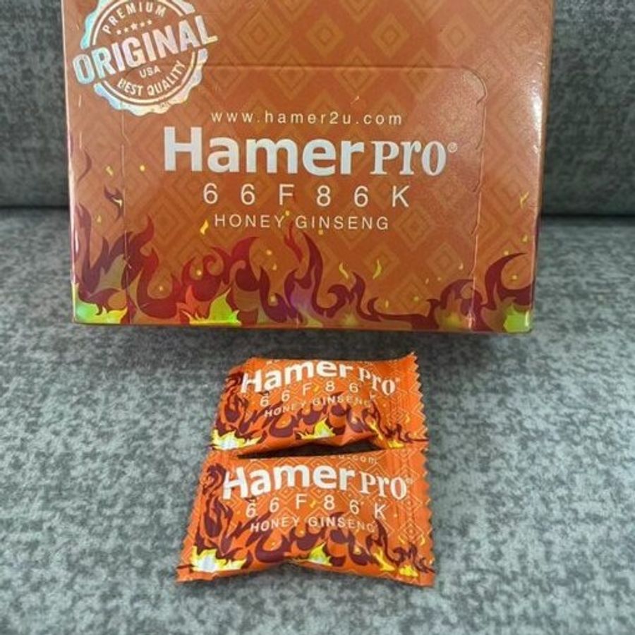 Viên kẹo ngậm nhân sâm cương và kéo dài nam 3 Viên HamerPro 66F86F chính hãng