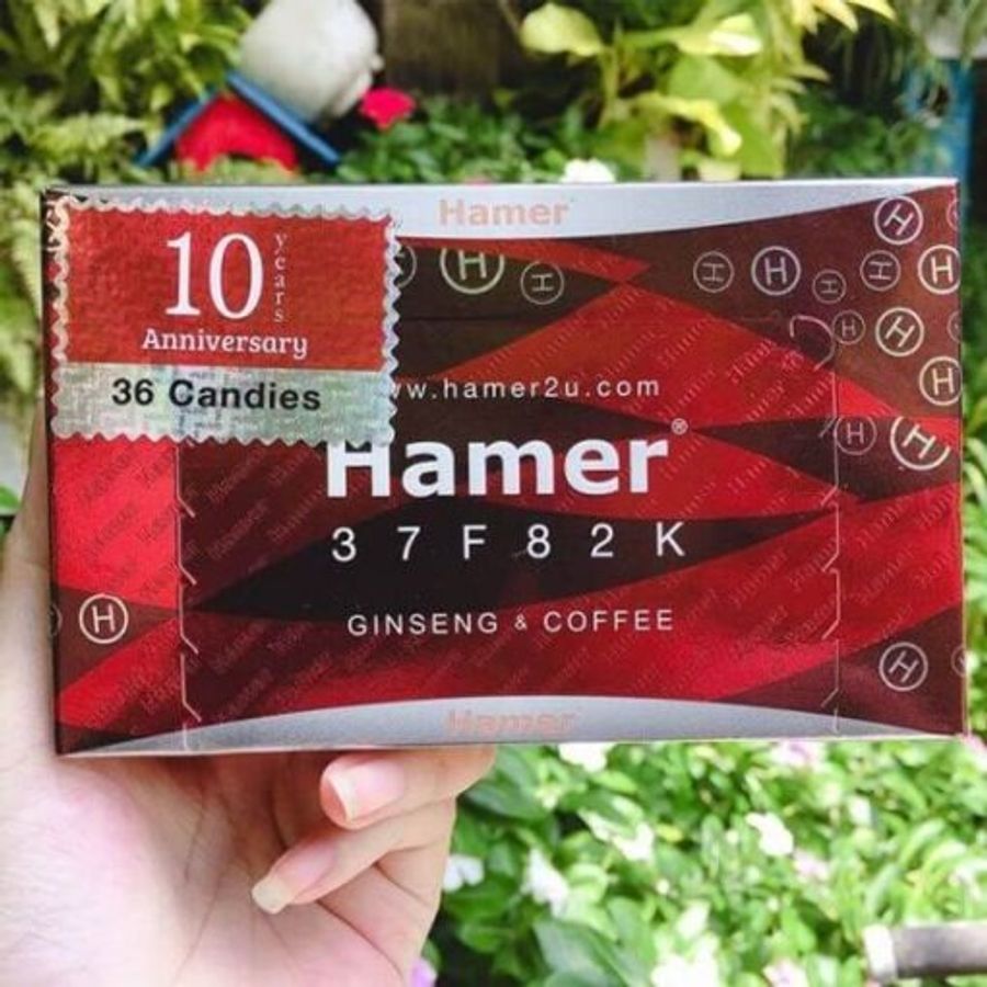 Viên kẹo ngậm nhân sâm cương và kéo dài nam 1 hộp 36 viên Hamer 37F82K chính hãng
