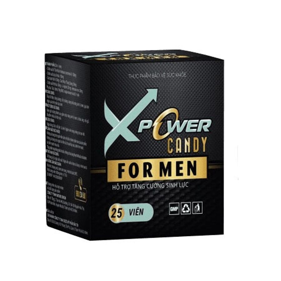 Viên kẹo ngậm nhân sâm cương và kéo dài nam 1 Viên Xpower Candy For Men chính hãng