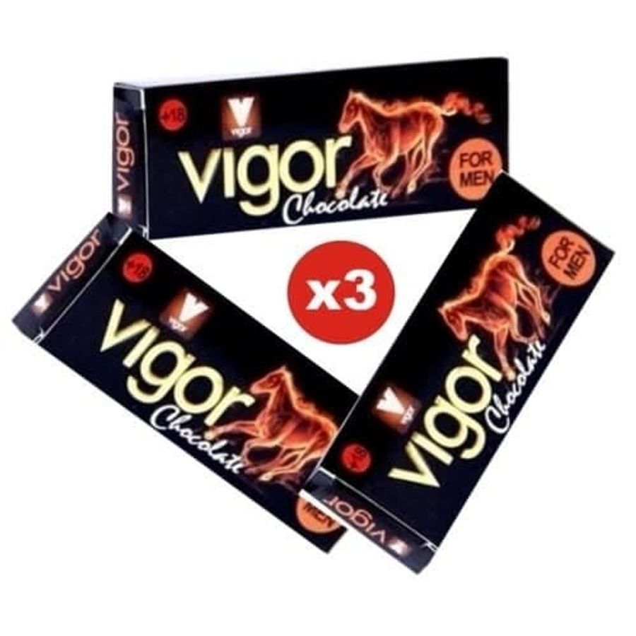 Viên kẹo ngậm nhân sâm cương và kéo dài nam 3 Viên Vigor Chocolate chính hãng
