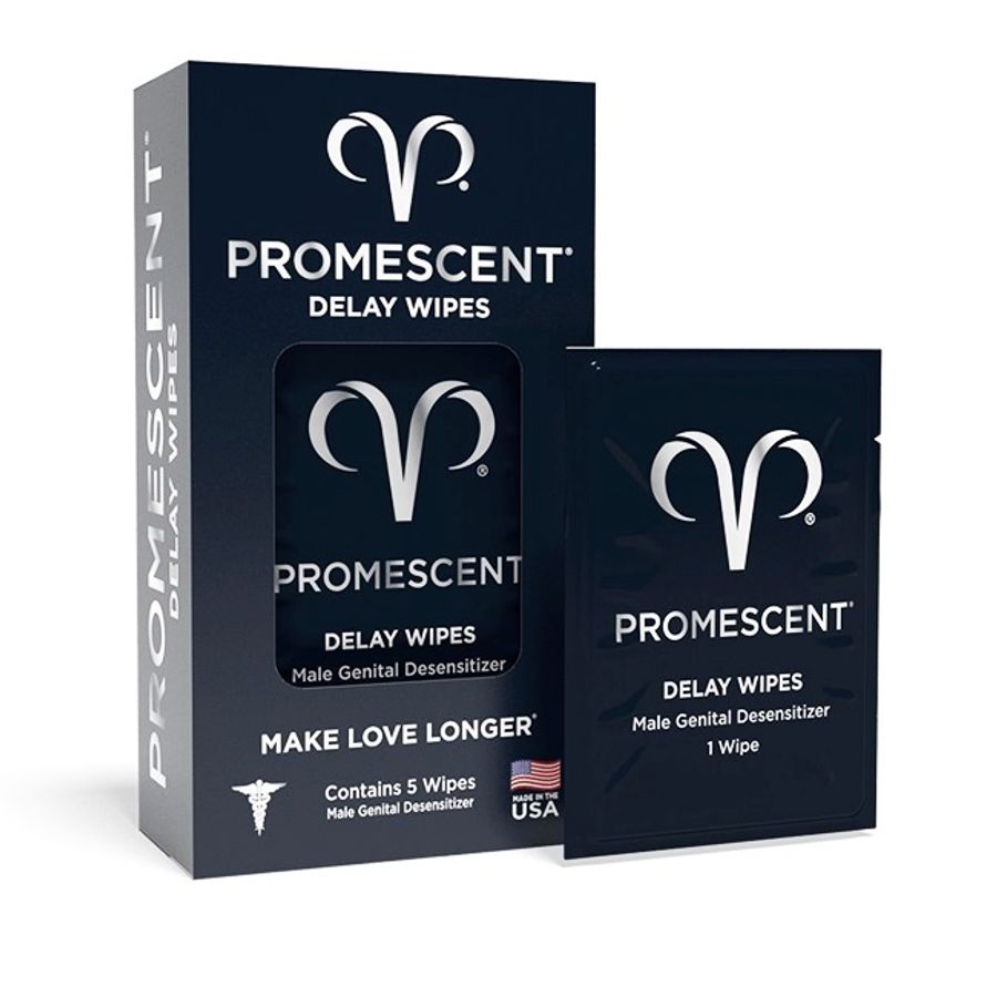 Khăn Lau Kéo Dài Dành Cho Nam Cao Cấp Promescent Wipes - Made in USA - H5
