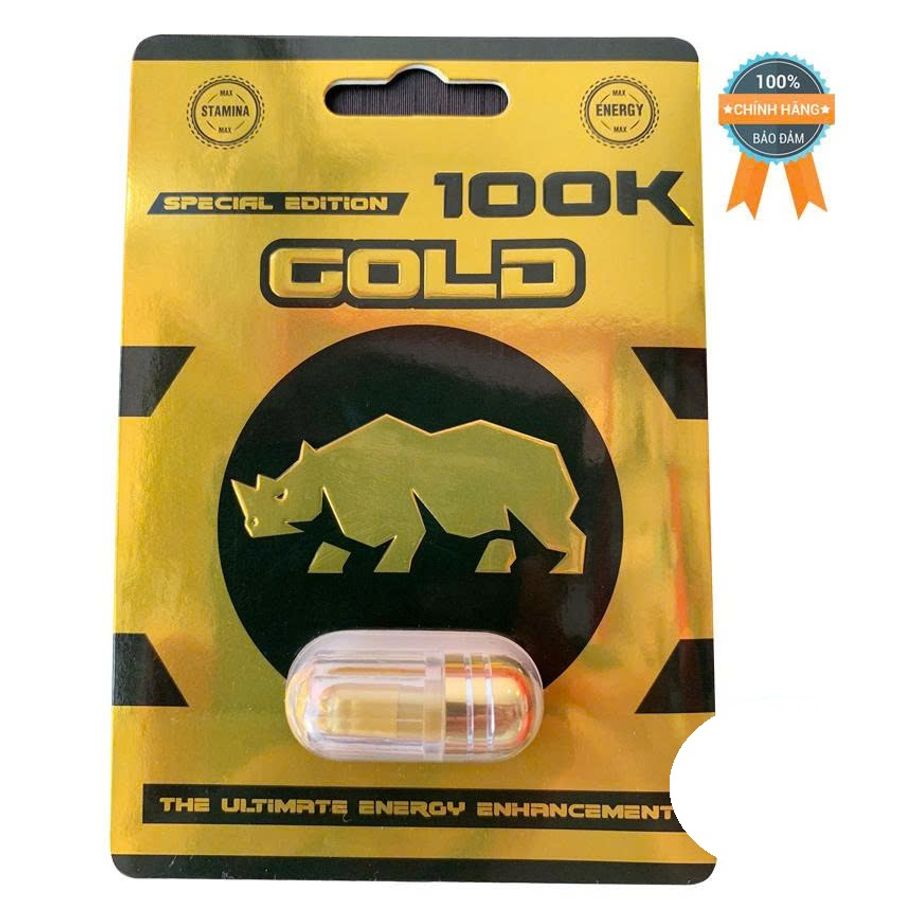 Viên Uống Phục Hồi Và Tăng Cường Sức Khỏe Sinh Lí Nam Giới Gold 100k Vỉ dùng thử 1 Viên  | CHE TÊN SẢN PHẨM