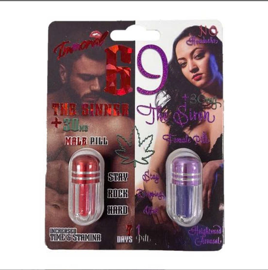 Bộ 2 Viên Uống Phục Hồi Và Tăng Cường Sức Khỏe Sinh Lí Nam Nữ Thee Sinnerr & Sireen 69 Vỉ dùng thử  | CHE TÊN SẢN PHẨM