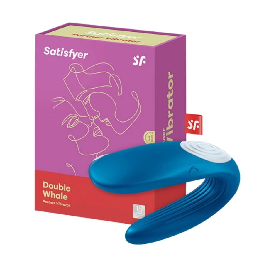 Máy rung massage kích thích nữ Satisfyer Double Whale massage điểm G