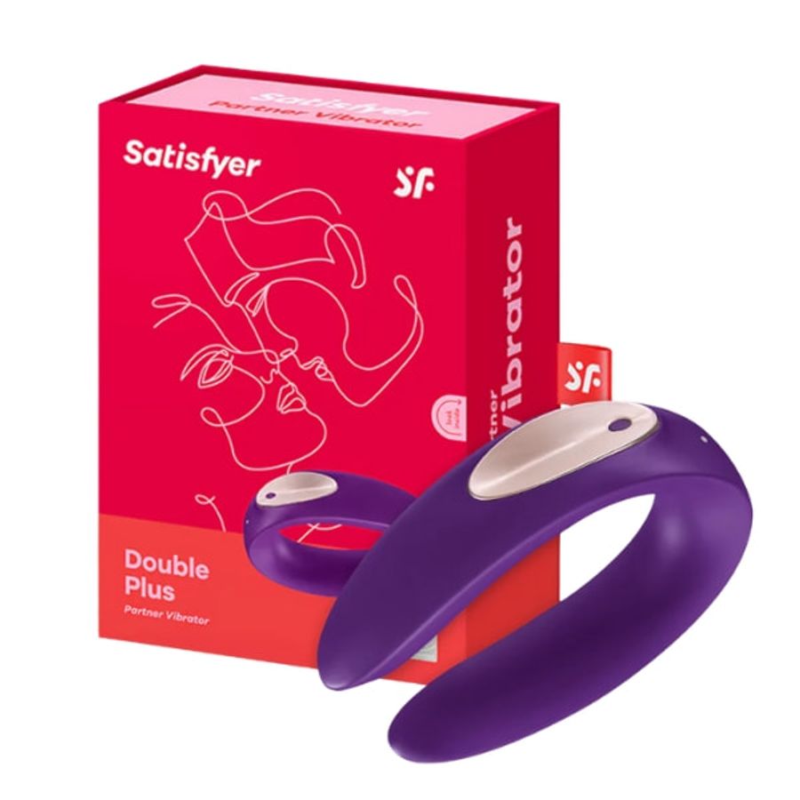 Máy rung massage kích thích nữ Satisfyer Double Plus có 2 đầu rung