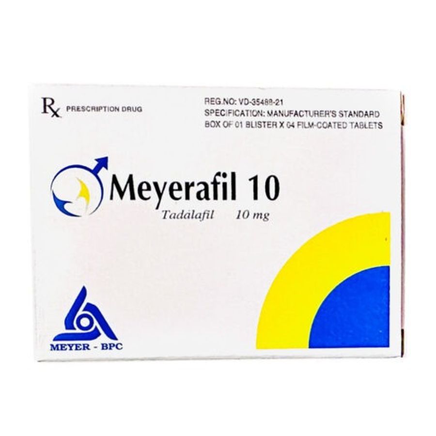 Viên uống hỗ trợ cường dương tăng sinh lý Meyrafill 10mg – Vỉ 4 Viên Chính hãng 408530