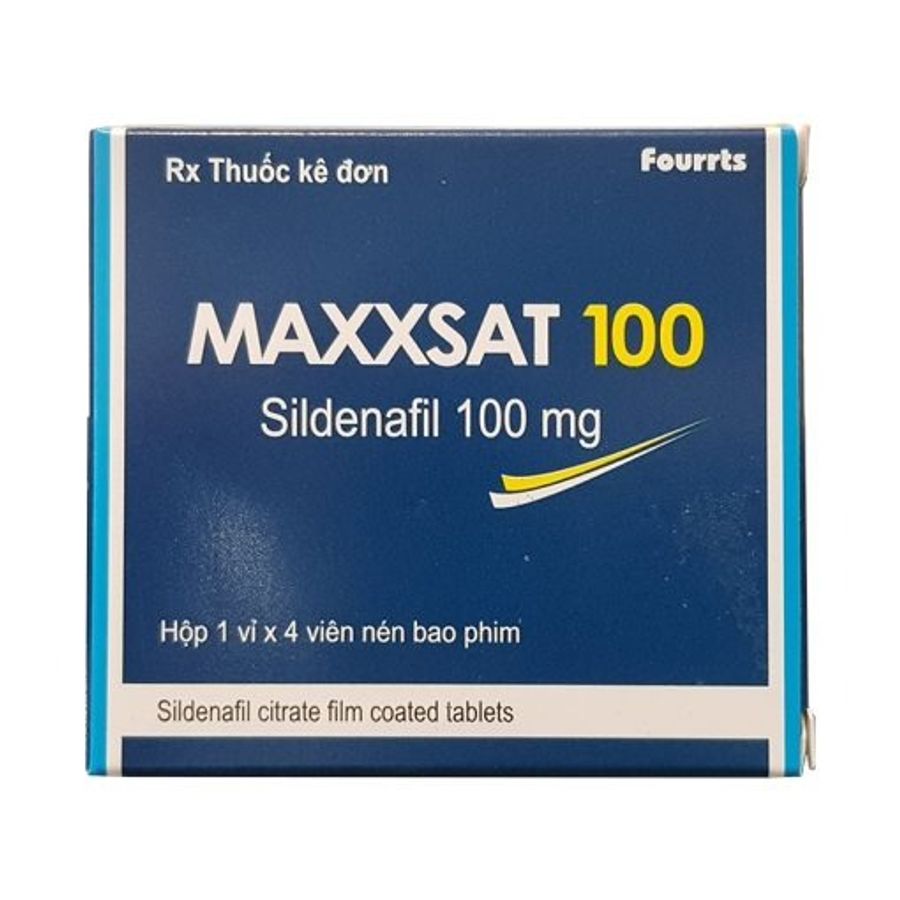 Viên uống hỗ trợ cường dương tăng sinh lý  Maxxsat 100mg 4 viên chính hãng 408557