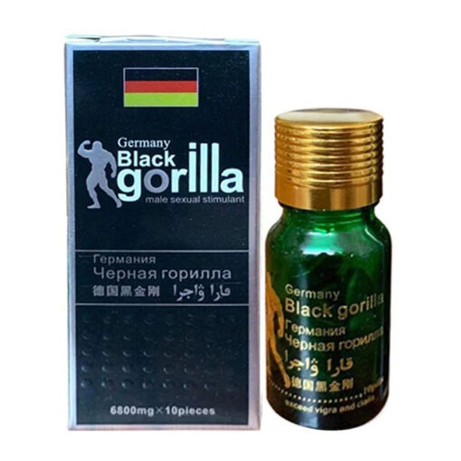 Viên uống hỗ trợ sinh lý Cường Dương Black Gorilla Hộp 10 viên Chính hãng
