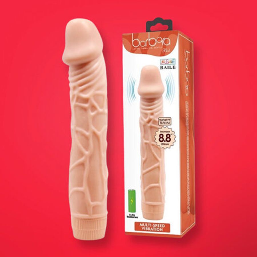 Dương vật giả hàng khủng có rung Barbara 8.8 inch