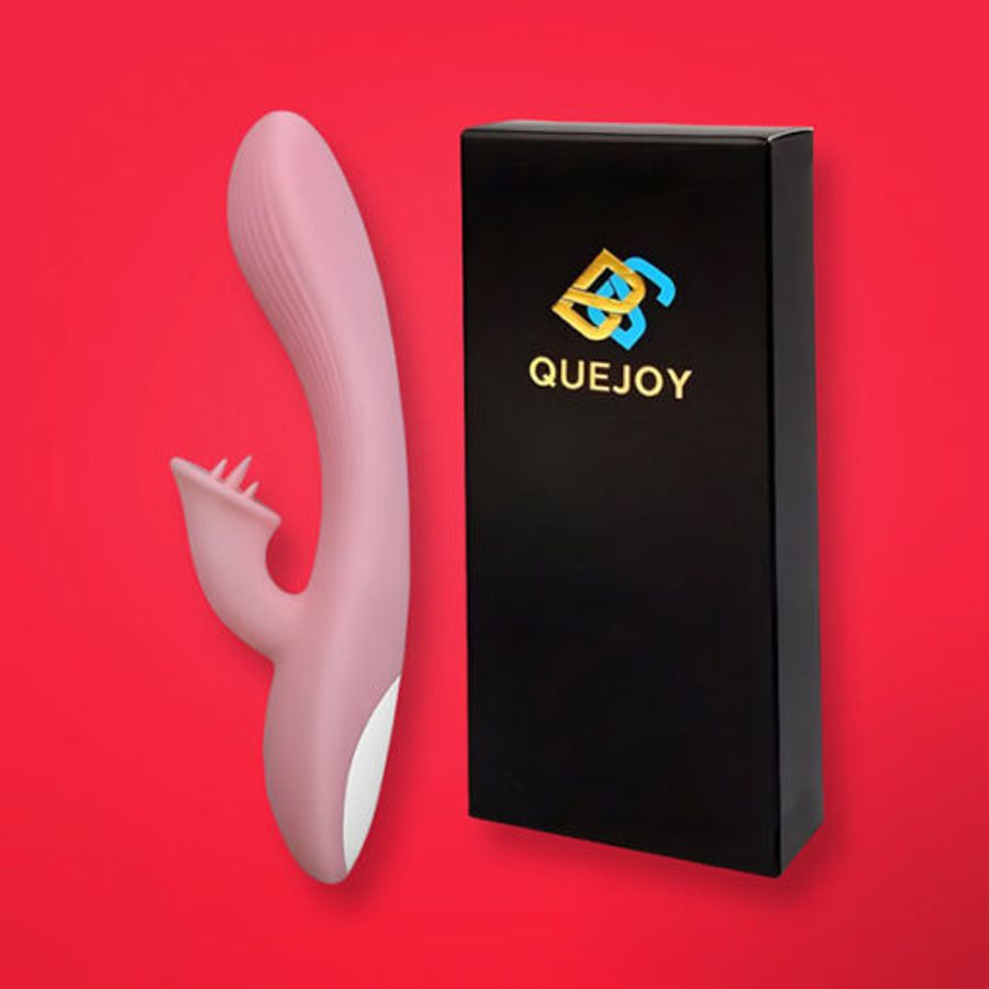 Dương vật giả đa năng Quejoy có lưỡi rung liếm điểm G