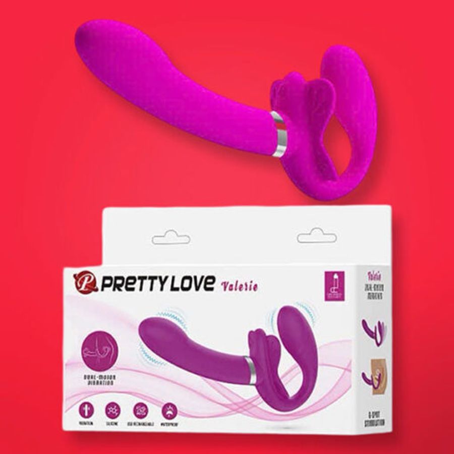 Dương vật giả 2 đầu cho les Pretty Love Valerie rung 12 chế độ