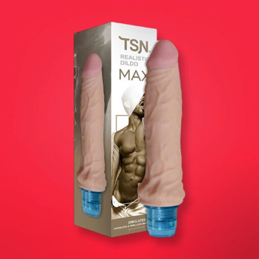 Dương vật giả TSN Max Realistic Dildo rung đa tần số Rung Cực Sướng - Chính Hãng