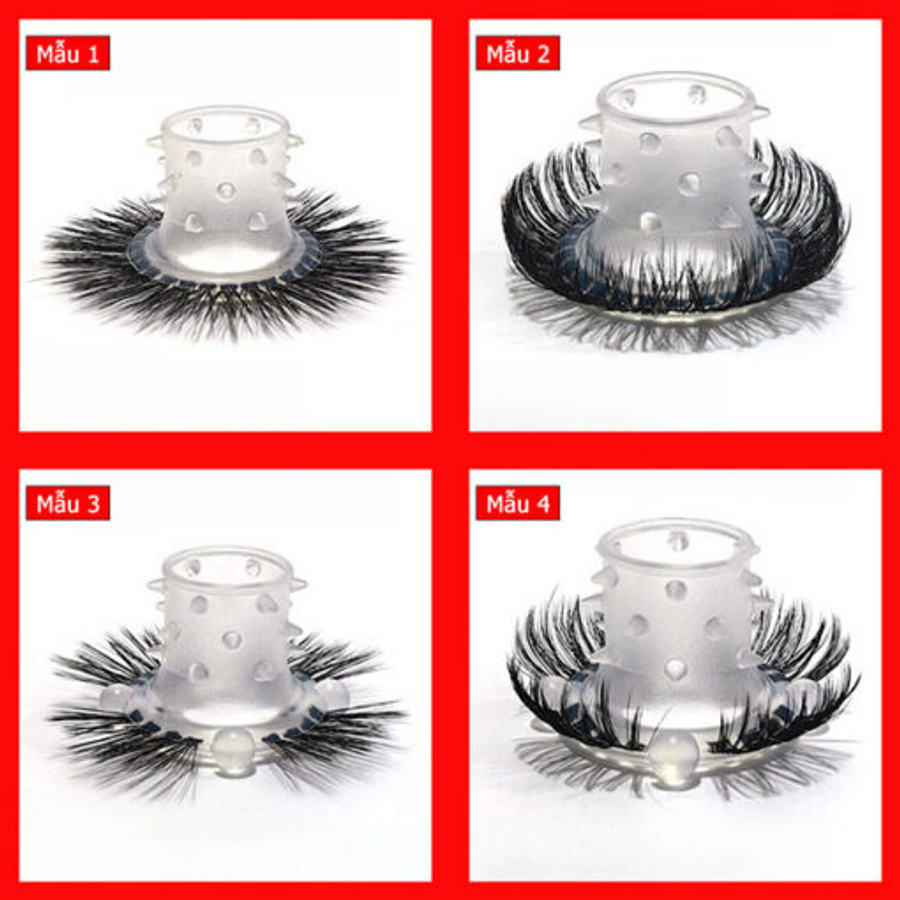 Đôn khúc silicon gai kèm vòng lông mí dê kích thích cực đã