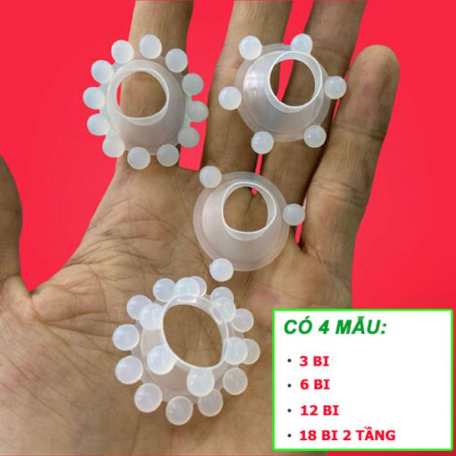 Bộ 4 vòng bi silicon đeo dương vật chơi siêu sướng