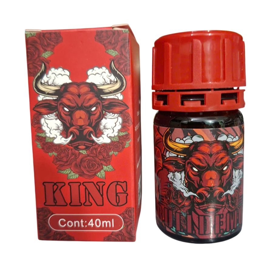 Popper King Đầu Trâu Đỏ 40ml – Chính Hãng Mỹ, Kích Thích Cực Mạnh Cho Top & Bot