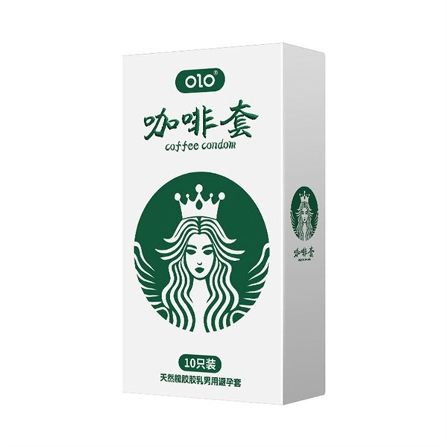 Bao cao su siêu mỏng kéo dài thời gian OLO Coffee Starbucks 10 cái che tên chính hãng