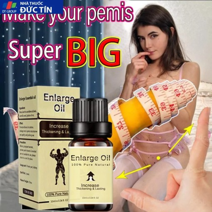 Tinh dầu Làm TO DÀI Cậu Bé Siêu Nhanh Tăng Kích Thước Lên 18-20cm, Giúp Chàng Tự Tin Đưa Nàn 10ML