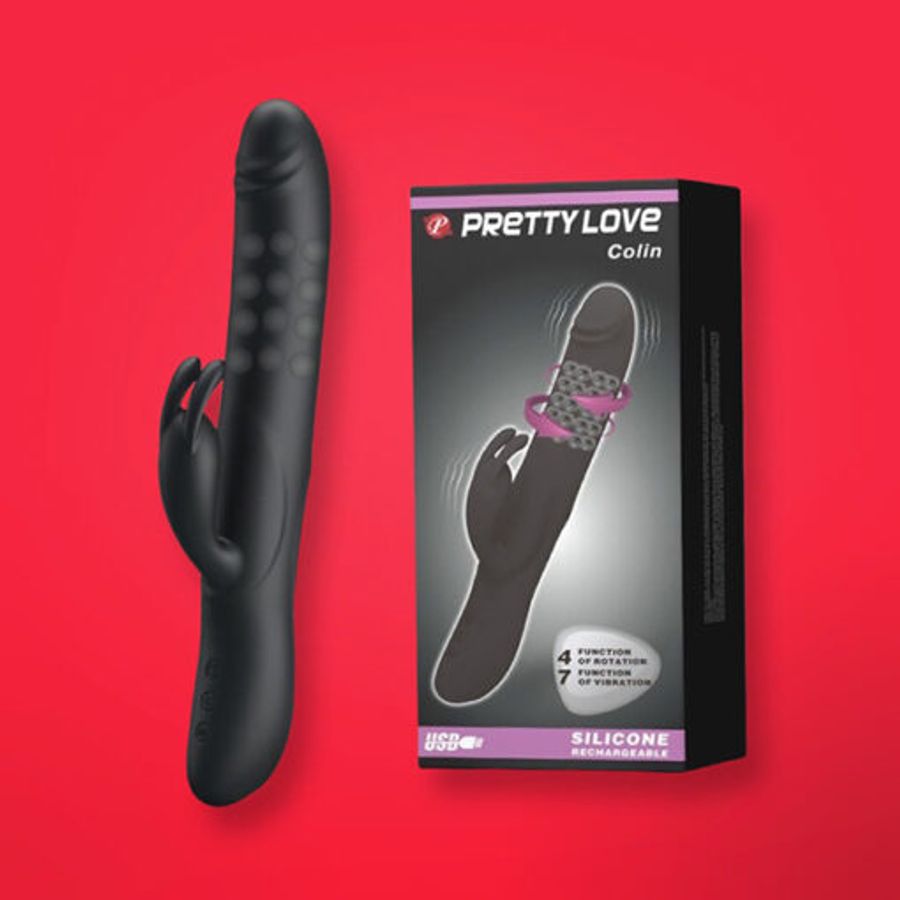 Dương vật giả Pretty Love Colin rung ngoáy xoay bi
