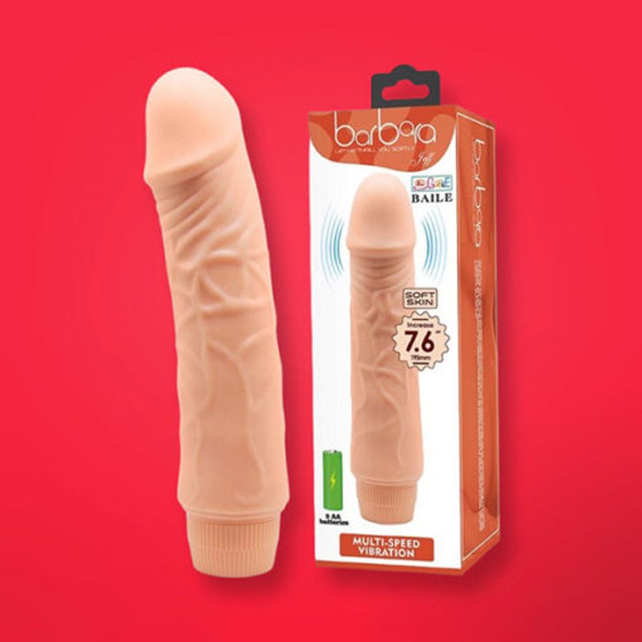 Dương vật giả cầm tay có rung Barbara 7.6 inch