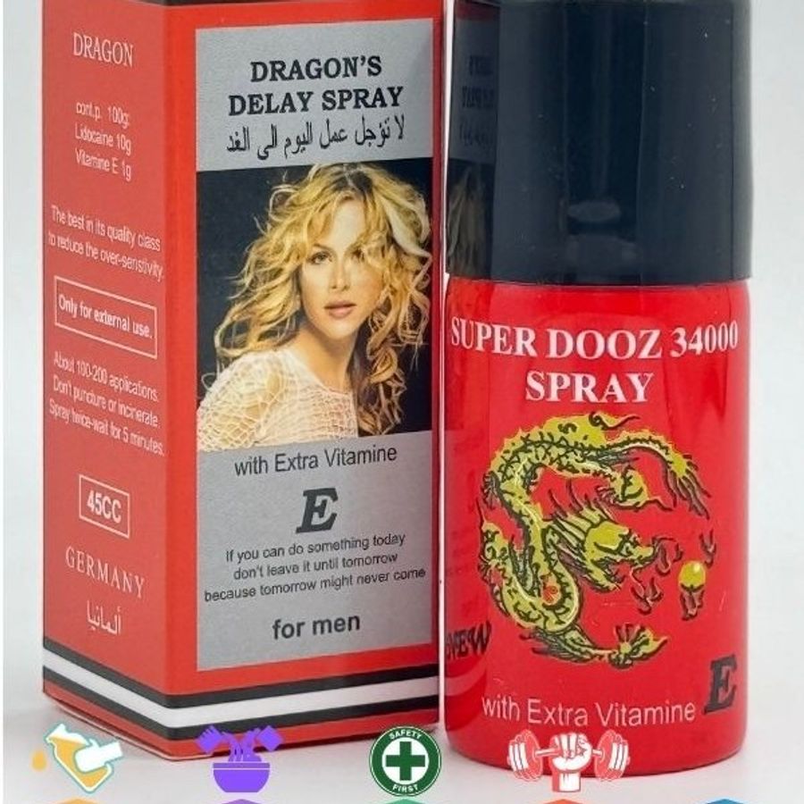 Chai xịt kéo dài chống xuất tinh sớm nam giới Dragon Delay Spray 34000 - 45CC Chính hãng