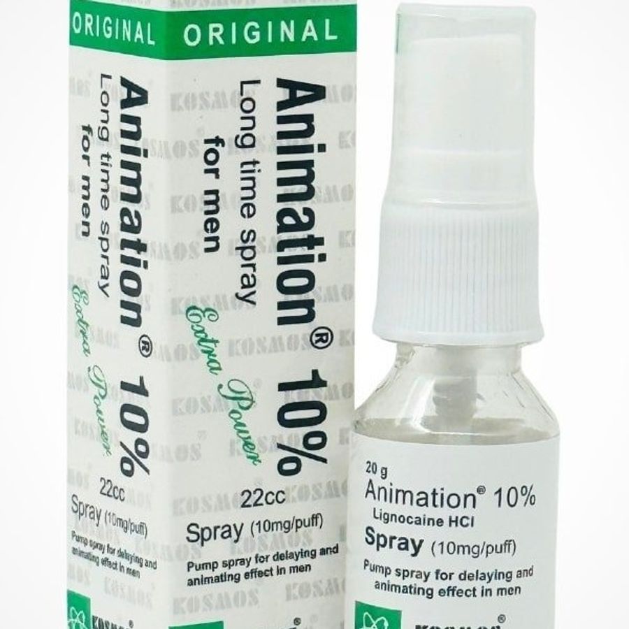 Chai xịt kéo dài chống xuất tinh sớm nam giới Animation Delay Spray - 22CC Chính hãng