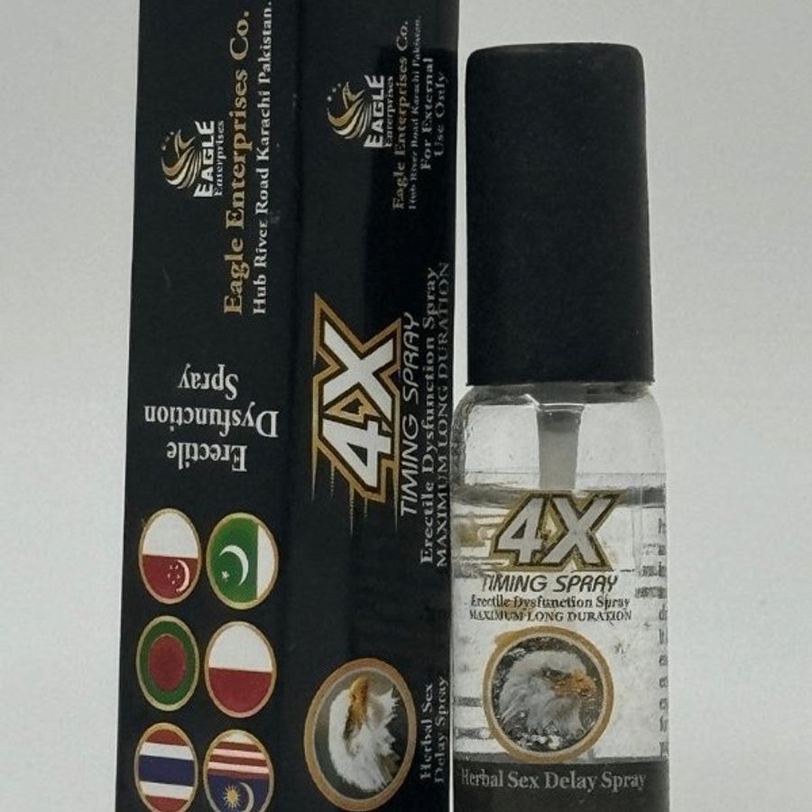 Chai xịt kéo dài chống xuất tinh sớm nam giới 4X Delay Spray - Maximum Long Duration Chính hãng