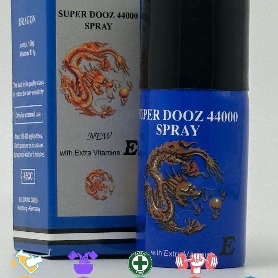 Chai xịt kéo dài chống xuất tinh sớm nam giới Super Dooz 44000 Delay Spray 45ML Chính hãng