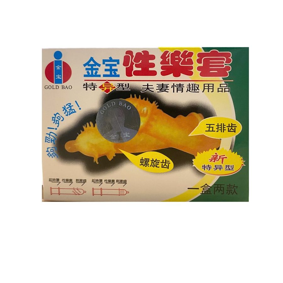 Bao Cao Su Siêu Gai Tăng Khoái Cảm Mạnh Mẽ Gold Bao