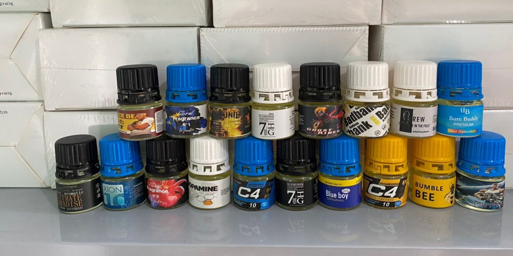 Popper 20ml., lấy theo mẫu, hoặc ngẫu nhiên, che tên 