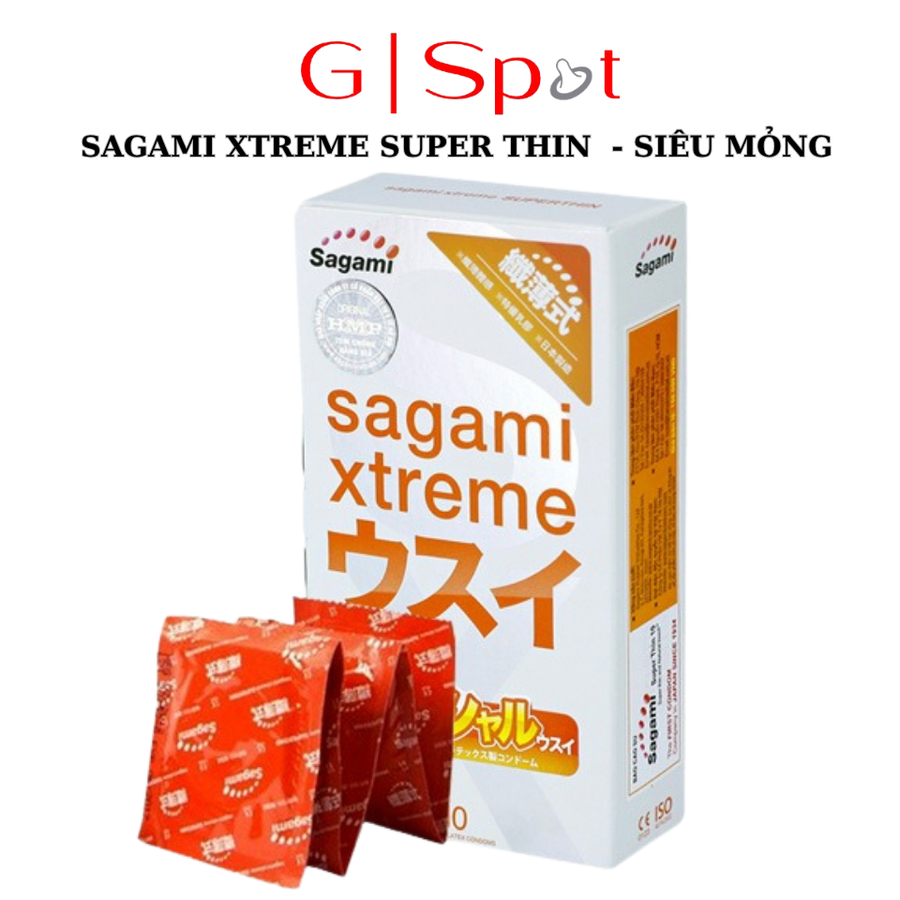 Bao Cao Su Nhật Bản Sagami Xtreme Super Thin  - Siêu Mỏng - Hộp 10 bao