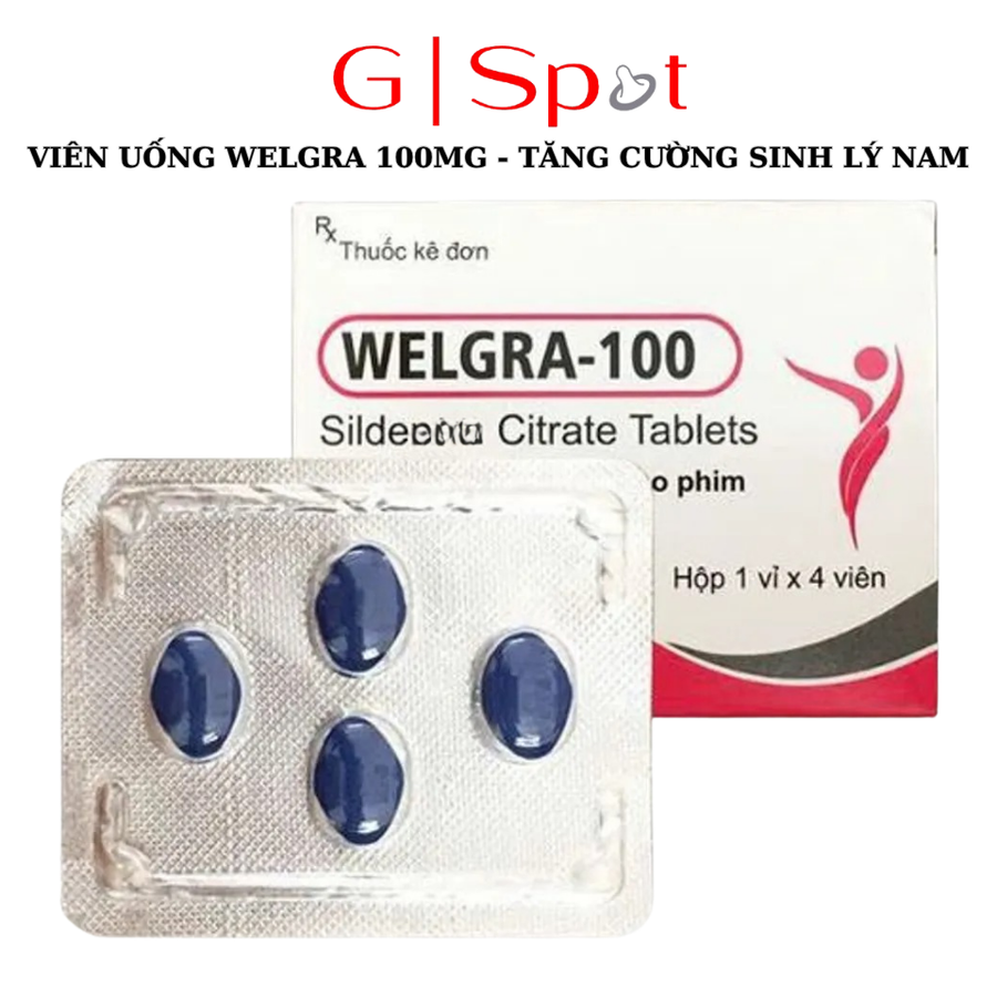Viên Cường Dương Welgra 100 - Tăng Cường Sinh Lý Nam