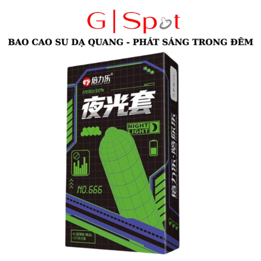 Bao Cao Su Dạ Quang HBM, Phát Sáng - Hộp 7 cái
