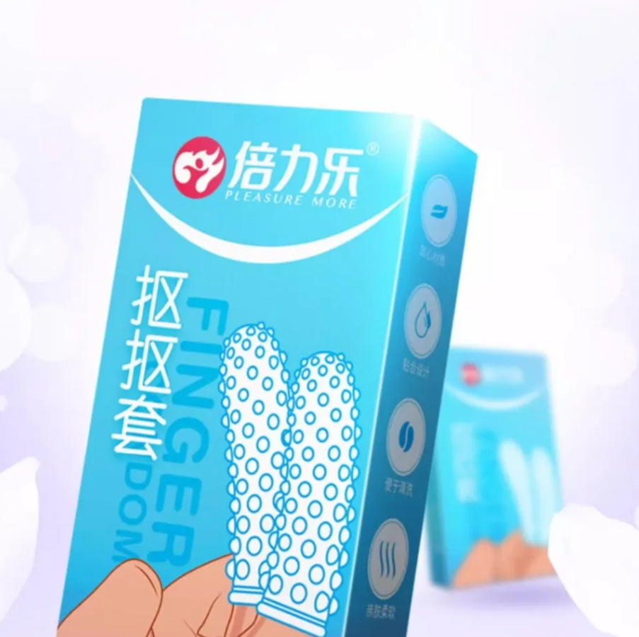 Bao Cao Su Ngón Tay Nhiều Gai Kou Kou Tao - Hộp 2 cái