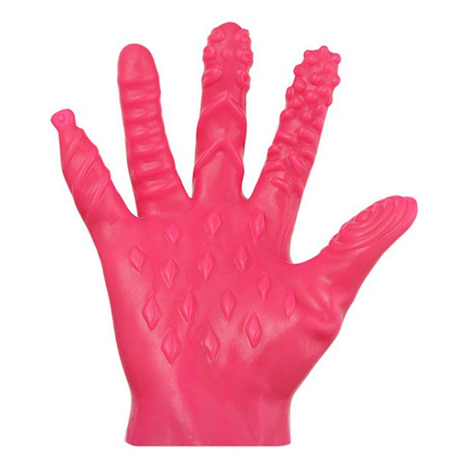 Bao cao su ngón găng tay silicon gân gai