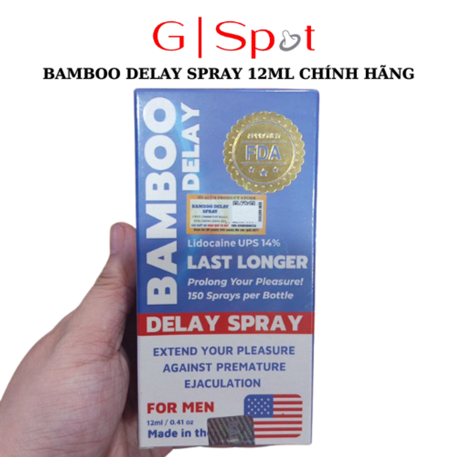 Chai Xịt BAMBOO DELAY SPRAY 12ML - chống xuất tinh sớm tot nhat