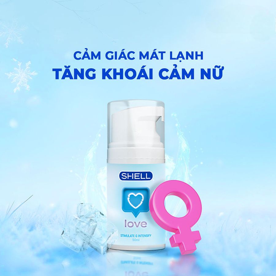 Gel boi tron tăng khoái cảm nữ Shell Love Blue - 50ml | SHELL CHÍNH HÃNG