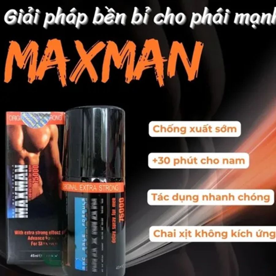 Xịt maxman của mỹ chính hãng
