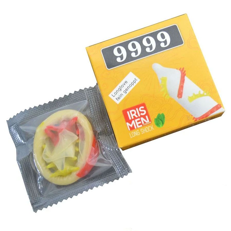 Bao Cao Su Iris Men 9999 Siêu Gai Kích Thích Hộp 2 Chiếc 358800